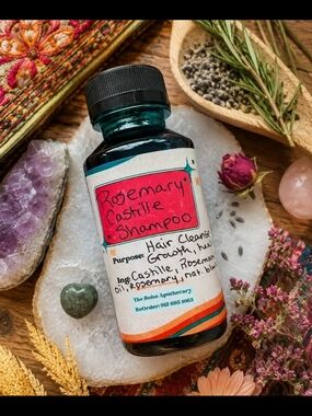 4/$15 Rosemary Castile Shampoo - Natural Hair Cleanser